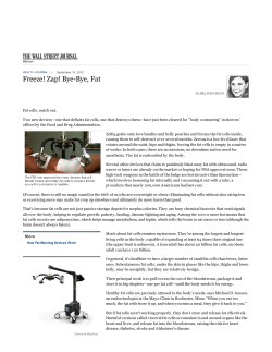 Freeze! Zap! Bye-Bye, Fat