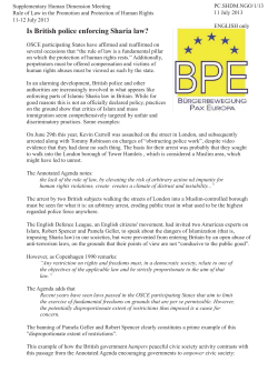 Is British police enforcing Sharia law?