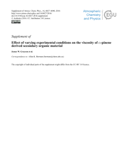Supplement - Atmos. Chem. Phys