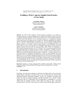 Profiling a MALL App for English Oral Practice A