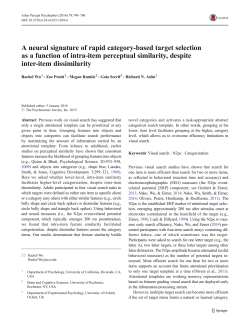 A neural signature of rapid category-based target