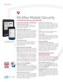 McAfee Mobile Security