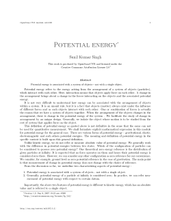 Potential energy