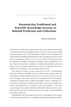 Harmonizing Traditional and Scientific Knowledge Systems in