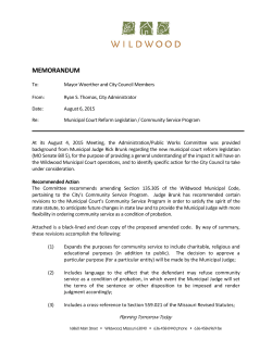 Municipal Court Reform
