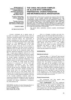 The canal inclusion complex of allicin with carbamide: Preparation