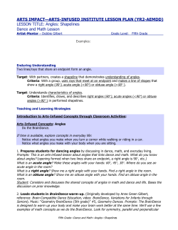 Angles - Arts Impact
