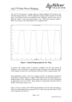 Ag1170-41 : Sine Wave Ringing