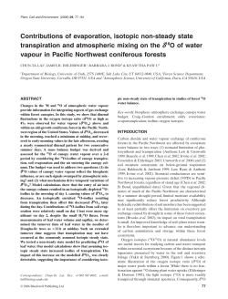 Contributions of evaporation, isotopic non