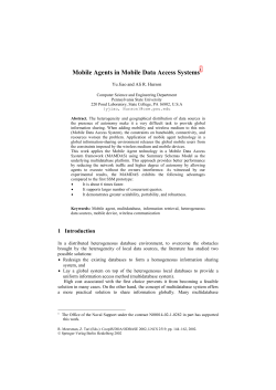 Mobile Agents in Mobile Data Access Systems