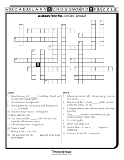 Lesson 20 - Prestwick House