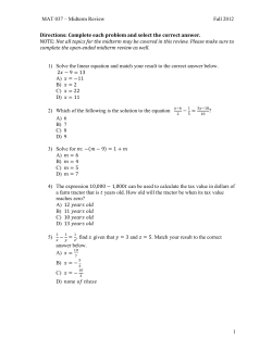 Introduction to Set Notation