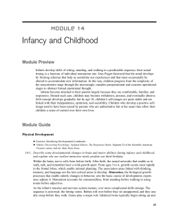 Infancy and Childhood: Module 14 Overview