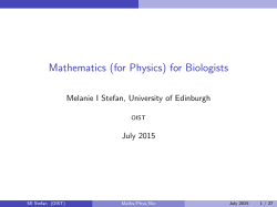 Course slides - Melanie Stefan