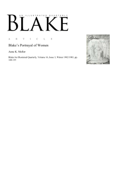 article pdf - Blake/An Illustrated Quarterly