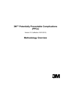 3M™ Potentially Preventable Complications (PPCs) Methodology