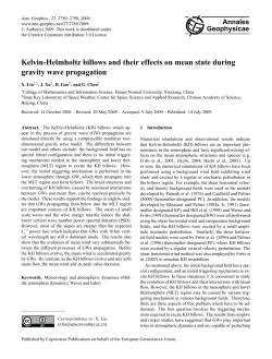 Kelvin-Helmholtz billows and their effects on mean state during