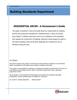 Homeowners Guide to Residential Decks