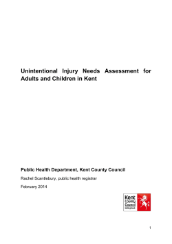 needs assessment for unintentional injuries