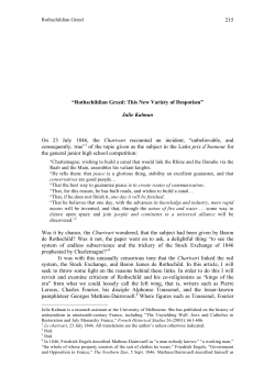 Rothschildian Greed: This New Variety of Despotism - H