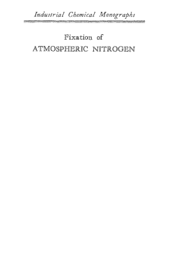 Fixation of Atmospheric Nitrogen