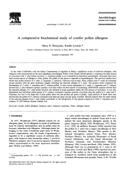 A comparative biochemical study of conifer pollen allergens