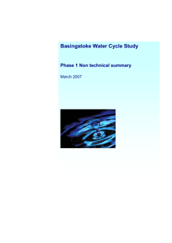 Basingstoke Water Cycle Study - Basingstoke and Deane Borough