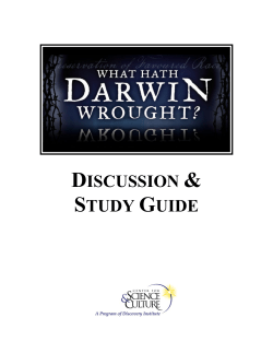 Study guide - What Hath Darwin Wrought?