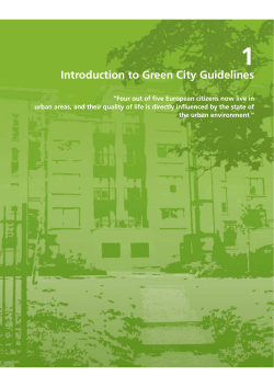 Introduction to Green City Guidelines