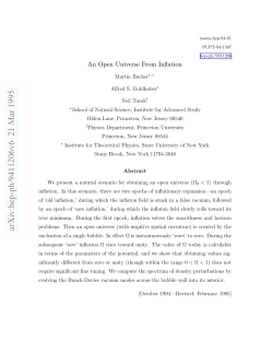 An Open Universe From Inflation