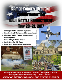Armed Forces Weekend Commemoration WWII Battle Reenactment