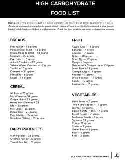 Apple Juice &ndash; 11 grams Bananas &ndash; 7 grams Cherries &ndash; 7 grams