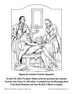 Signing the Louisiana Purchase Agreement On April 30, 1803