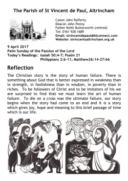 Palm Sunday - St Vincent`s, Altrincham