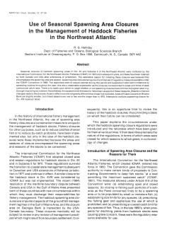 Use of Seasonal Spawning Area Closures in the Management of