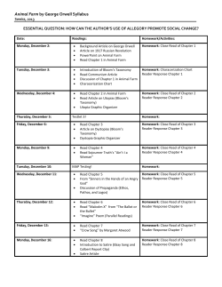 Animal Farm by George Orwell Syllabus