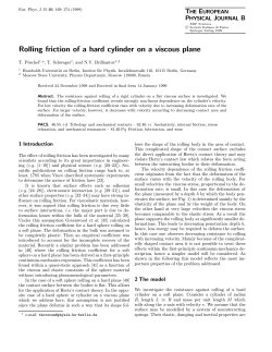 Rolling friction of a hard cylinder on a viscous plane