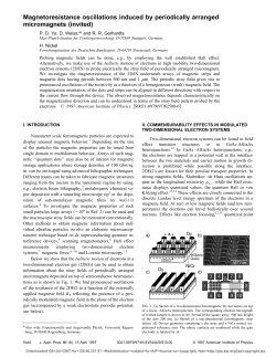 Magnetoresistance oscillations induced by periodically arranged