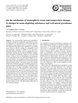 On the attribution of stratospheric ozone and temperature changes