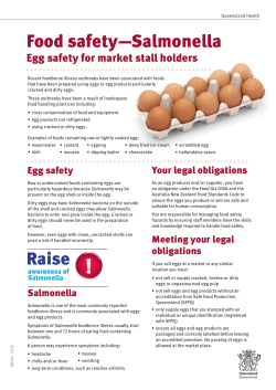 Salmonella - Queensland Health