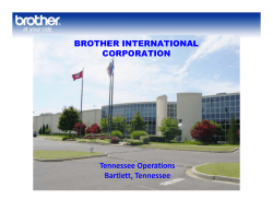 BROTHER INTERNATIONAL CORPORATION Tennessee