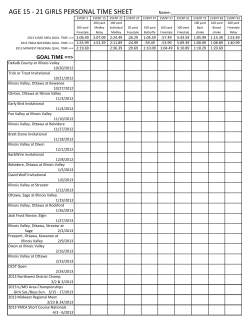 age 15 - 21 girls personal time sheet