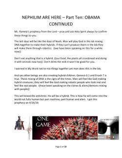 NEPHILIM ARE HERE &ndash; Part Ten: OBAMA