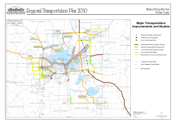 Major Transportation Improvements and Studies