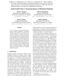 SemEval-2012 Task 2: Measuring Degrees of Relational Similarity
