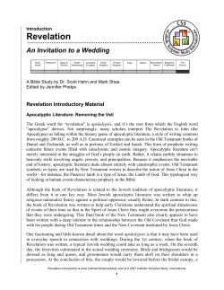 Revelation - Catholic Scripture Study International