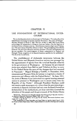 CHAPTER II THE FOUNDATIONS OF INTERNATIONAL INTER