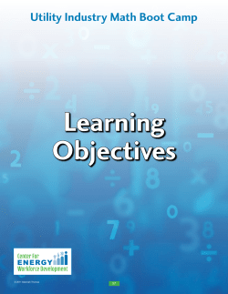 Learning Objectives