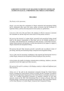 Agreement on Port State Measures to Prevent, Deter and