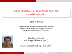 Graph structure in polynomial systems: chordal networks